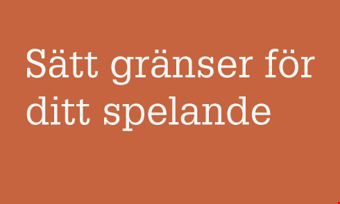 Sätt gränser för ditt spelande