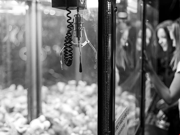 Klo i en spalautomat